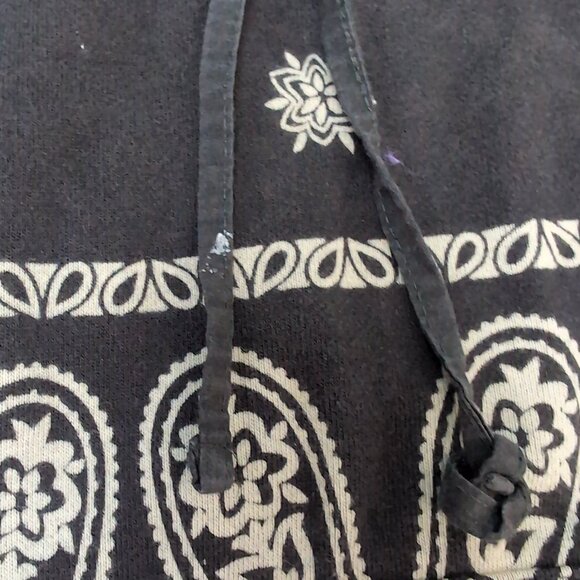 Profound Bandana Print Hoodie Black 100% Cotton Streetwear – Men’s M - Picture 4 of 11